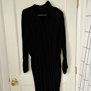 Chic Black Long Sleeve Jumpsuit